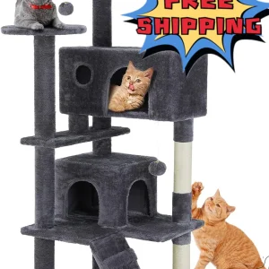 54-Inch Cat Tower for Indoor Cats