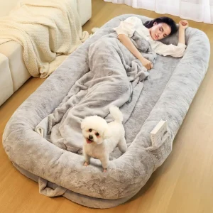 Human Dog Bed for Adults with Removable Cover