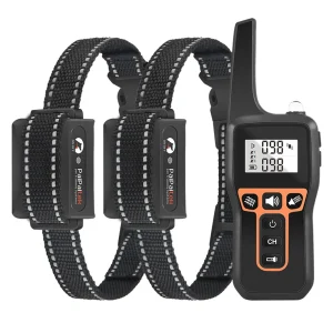 Training Collar - Waterproof, Anti Barking w/Remote Control with Vibration & Sound